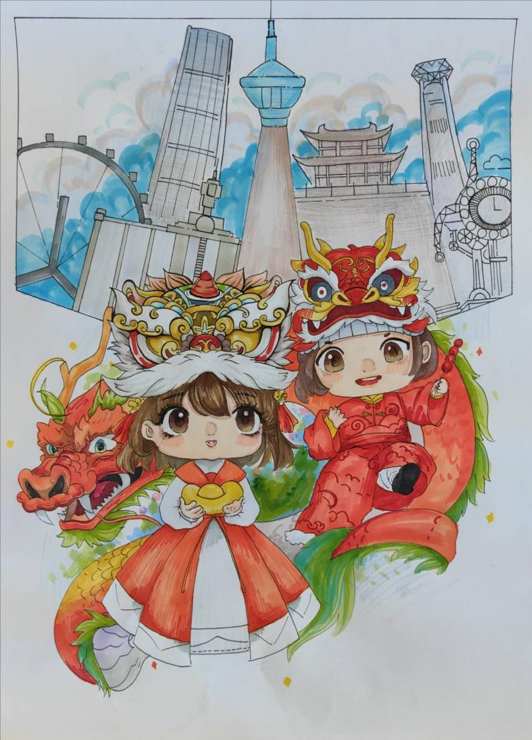 天津市滨海新区87978797威尼斯老品牌《古往津来》靳傲雪 大一年级